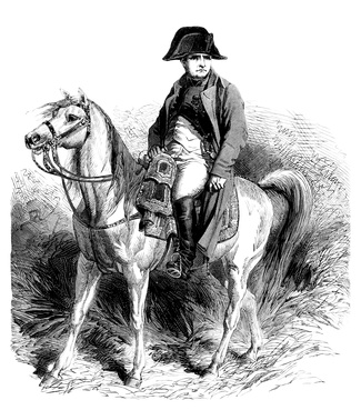 Napoleon auf dem Pferd vor dem Vormärz